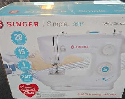 SINGER Simple 3337 Electric Household Sewing Machine Free Arm Buttonhole-Stitch