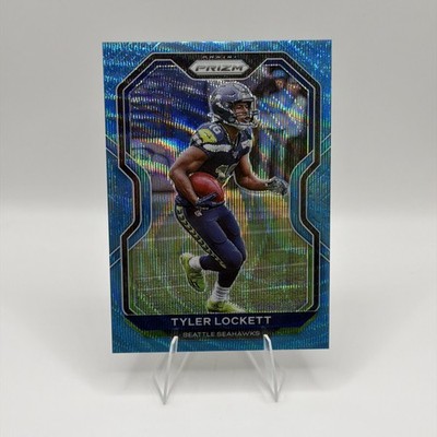 2020 Panini Prizm Blue Wave Tyler Lockett JERSEY NUMBER MATCH 16 /199 #293