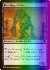 MTG Magic the Gathering Festering Goblin (85/521) Dominaria Remastered NM FOIL