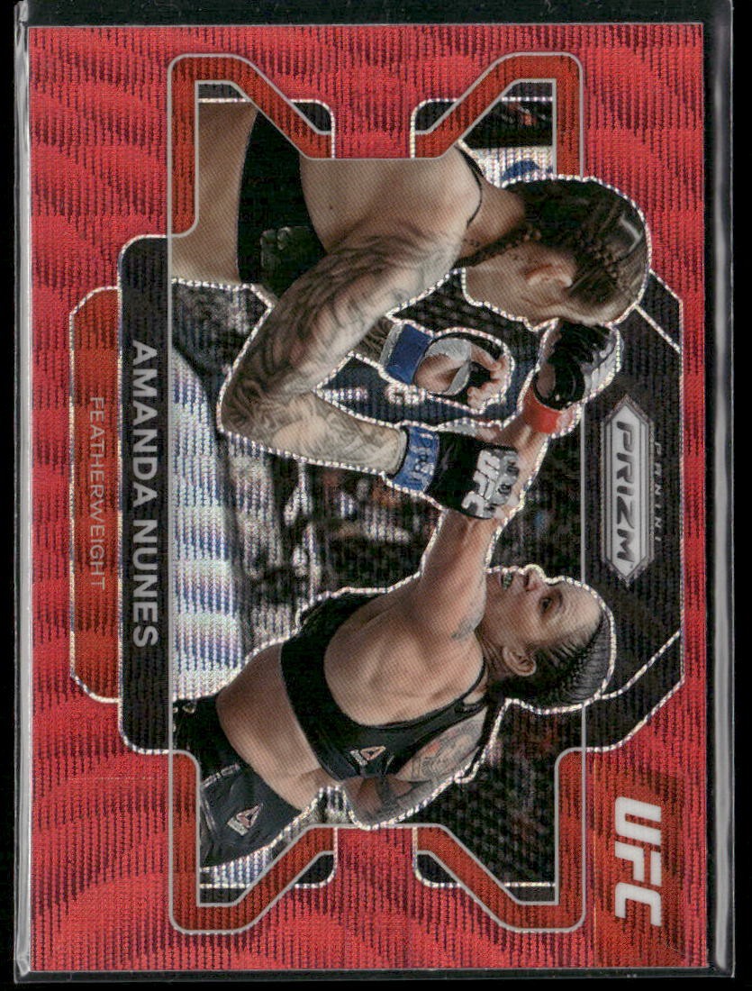 2022 Panini Prizm UFC #65 Amanda Nunes Ruby Wave