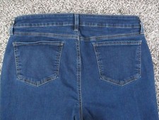 NYDJ Jeans Womens 14 Blue Marilyn Straight Lift Tuck Tech Stretch Denim 32x30