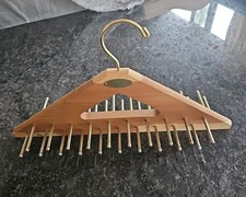 WOODLORE Tie Belt Hanger Holder Rack 40 Pegs Cedar Wood Closet Organizer