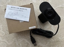 HD Webcam for PC– Works with Zoom, & Microsoft Teams - Black
