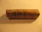 1 roll (50 coins) 1933-D  Lincoln cents Avg. Cir's
