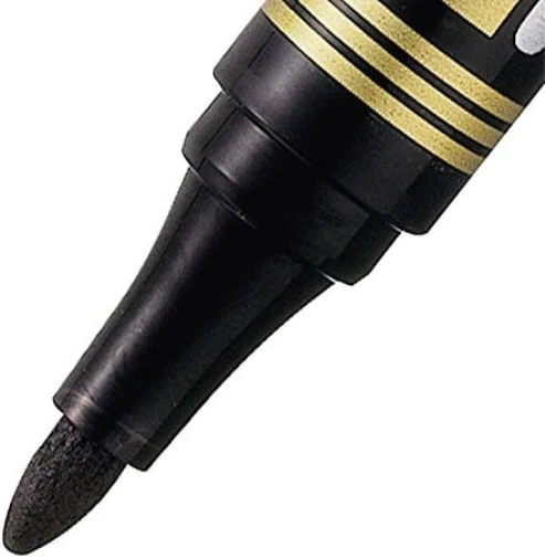 Marcadores Permanentes Pentel Bullet Point - Negro (Pack de 12) Foto 2 de 4