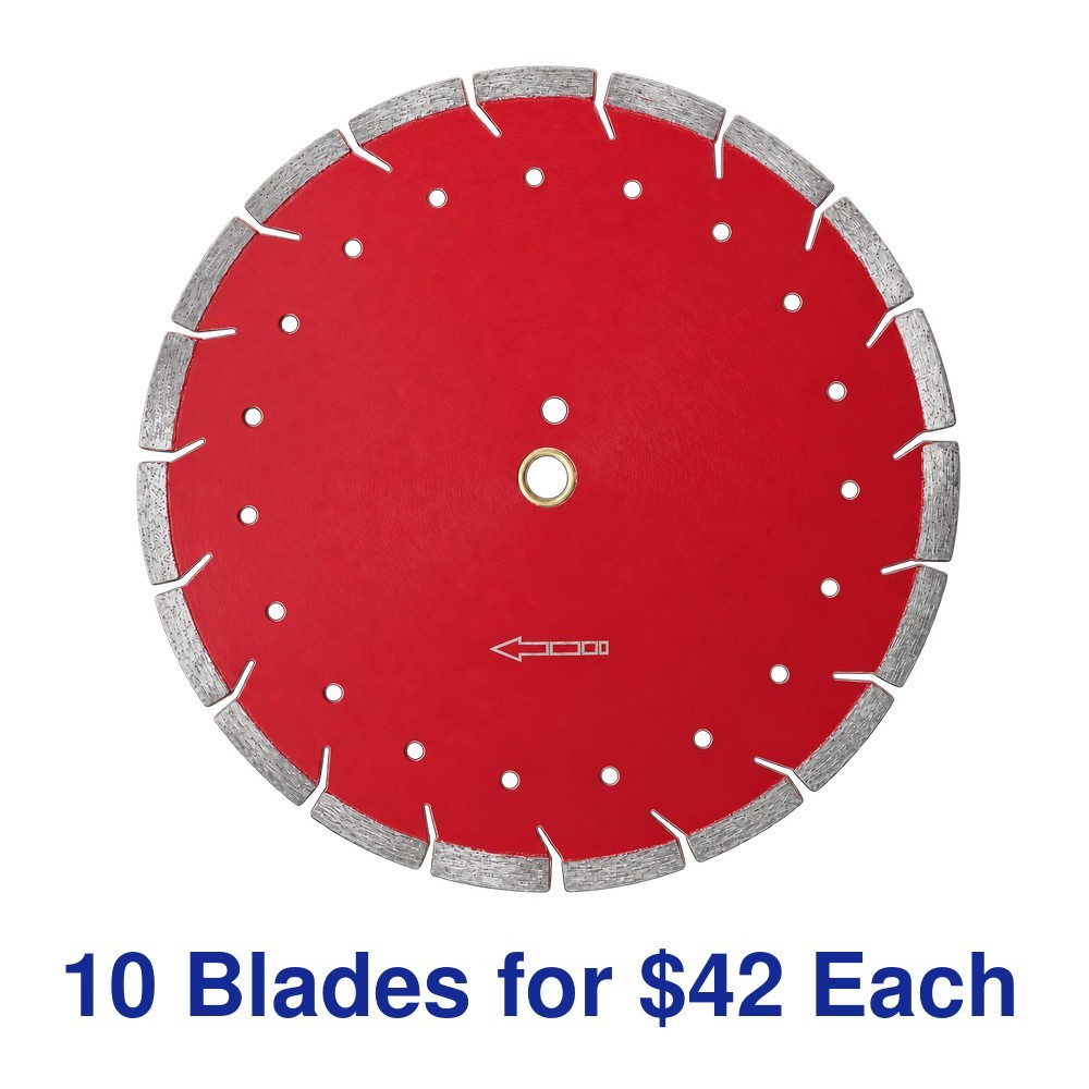 14" RED VIKING COMBO DIAMOND SAW BLADE - 10 for $42 Each