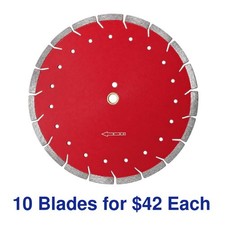 14" RED VIKING COMBO DIAMOND SAW BLADE - 10 for $42 Each