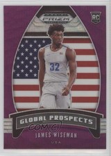 2020-21 Panini Prizm Draft Picks Global Prospects Purple Wave James Wiseman 18f3