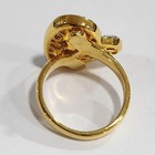 HSN Yellow Goldtone Round Clear Cubic Zirconia Heart Style Ring Size- 6.75 — photo 4