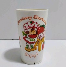 Vintage Strawberry Shortcake 4" Plastic Cup