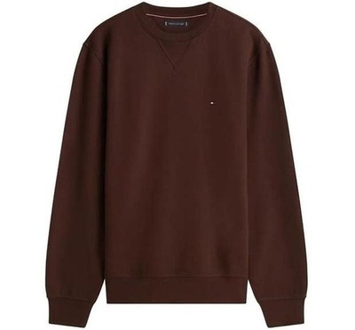 NWT $79.50 TOMMY HILFIGER  Crewneck Sweatshirt Men's  Brown Size MEDIUM