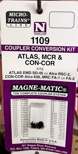 KIT CONVERSIÓN ACOPLADOR MICROTRENES ATLAS, MCR y con-cor escala n - 1109 | Zustand: New