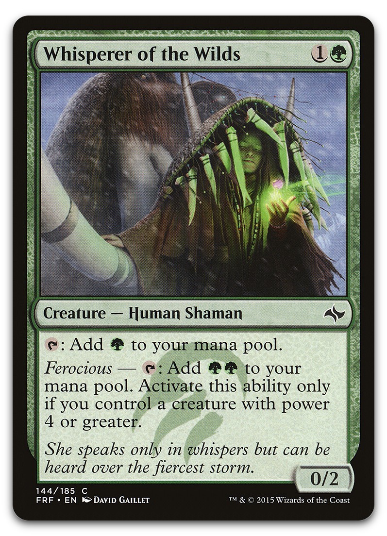 Whisperer of the Wilds #144 (NM) Fate Reforged FRF Magic MTG