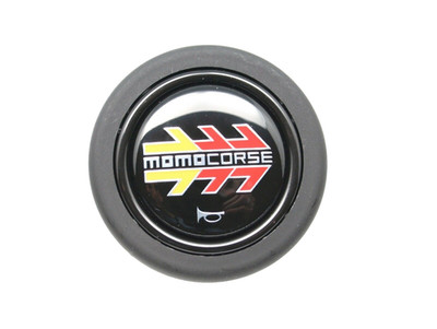 MOMO CORSE Steering Wheel Horn Button Yellow Red 58mm RARE