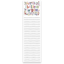 Primitives by Kathy Floral Design I Believe in You Magnetic Paper List Notepad