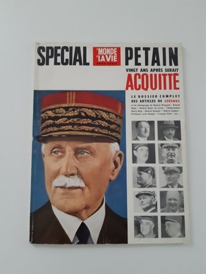 LE MONDE ET LA VIE HS SPECIAL PETAIN 1965 TOP ZUSTAND