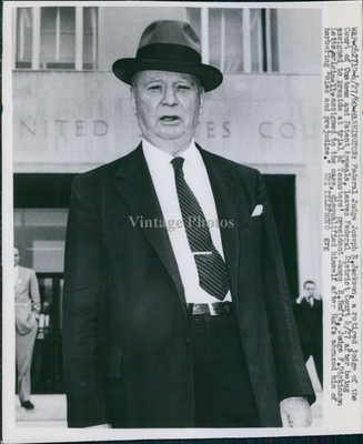 1960 Joseph Jackson Federal Judge Wa Court Customs Appeals Man Wirephoto 6x8
