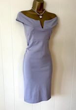 MISSGUIDED STUNNING GREY RIGID SLIT PLUNGE BUST DRESS SIZE 8 BNWT!!