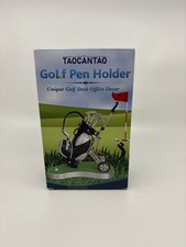 10L0L Golf Pen Holder with 3 Pieces Golf Club Pens Set Unique Gifts Souvenirs
