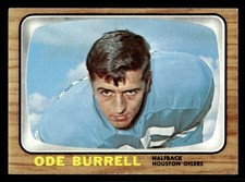 1966 Topps Football #51 Ode Burrell Houston Oilers NR-MINT NO RESERVE!