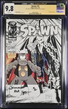 Spawn 10 CGC JSA 9.8 Signed 2x Al Simmons AKA Spawn + Dave Sim Cerebus Creator