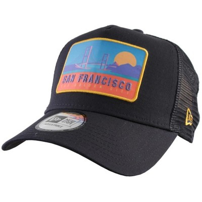 New Era Trucker Cap San Francisco Location Navy Blau Kappe Verstellbar