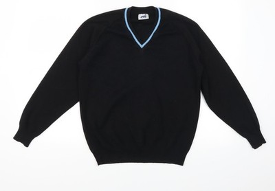 Schwarzer Pullover Pulli Damen UK Größe 34 sw