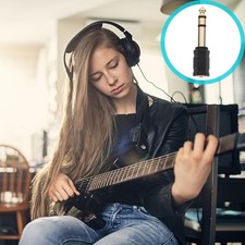 4 PCS Headphone Jack Adapter 6.35mm Male to 3.5mm Female Audio Converter Supply