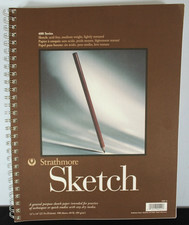 Strathmore 400 Series 11x14 Sketch Paper Pad 100 Sheets Heavyweight Fine Tooth