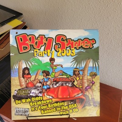 BOOTY SUMMER PARTY 2LP VINYL RECORD MC ADE CLAY D MIAMI BASS ELECTRO EX