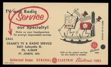 ADVERTISING/POSTAL HISTORY - GENERAL ELECTRIC AD ETR-1050-2 ON UX38