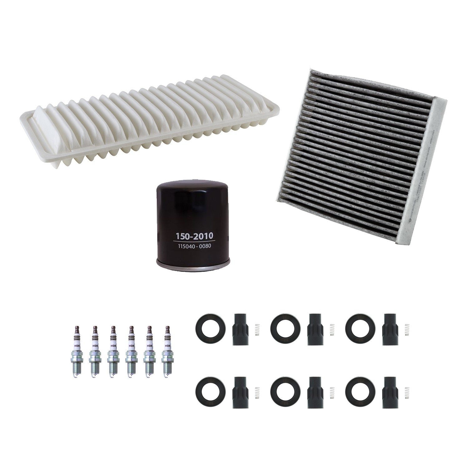 Denso Tune Up Kit NGK 6 Spark Plug  Boots Kit for Highlander 3.3 V6 FHEV 3MZ-FE