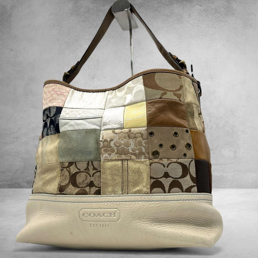 Coach Patchwork Shoulder Bag Large Bags & Handbags for Women for