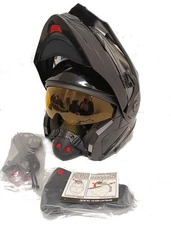 Scorpion EXO-AT960 Dual Sport Snow Helmet Gloss Black Electric Shield Size XL
