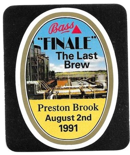 Commemorative Beer Label: Bass Preston Brook ' Finale' The Last Brew