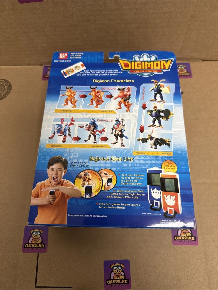 DIGIMON DIGIVOLVING GAOGAMON TO MACHGAOGAMON FIGURA ESCUADRÓN DE DATOS BANDAI NUEVO/ABIERTO Foto 2 de 2