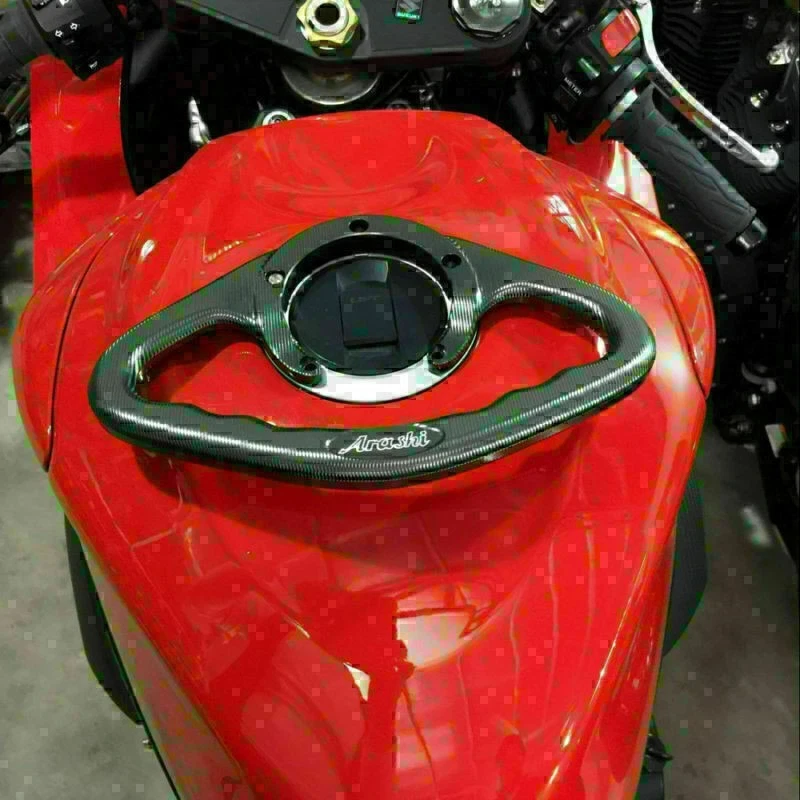 Manija de la barra de agarre del tanque de pasajeros para Kawasaki ZZR1200 02-05 Z1000 03 ZX1100 gris Foto 3 de 3