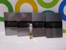 VIKTOR & ROLF ~ SPICEBOMB EAU DE TOILETTE SPRAY ~ 0.05 OZ SAMPLE SIZE X 4 PCS