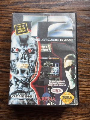 Sega Genesis T2 The Arcade Game -  Terminator 2, Schwarzenegger