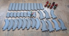 Lot of 34 Thomas Limited Learning Curve Plastic Gray Track 2002-2004 W/ Trains