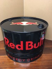 RED BULL Table basse métal NOIR brillant bidon baril décoration