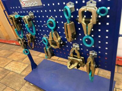SET#47 - 10 PIECE CLAMPS REPAIR COLLISION TOOLS AUTOBODY FRAME MACHINE RACK