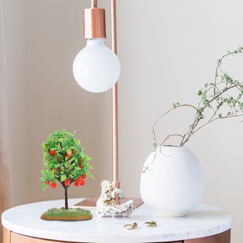 2Pcs Artificial Apple Trees Simulation Fruit Tree Ornaments Sand Table Decors US - Picture 9 of 12