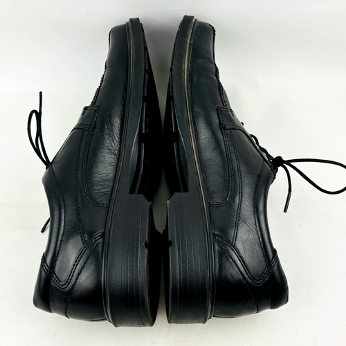 Ecco Classic Oxford Shoes Mens US 11.5 EU 45 Black Leather Lace Up Bicycle Toe - Picture 6 of 13
