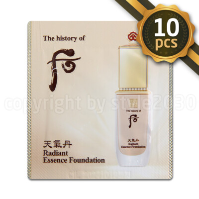 The history of Whoo Radiant Essence Foundation No.21 1ml x 10pcs SPF 35/ PA++ 
