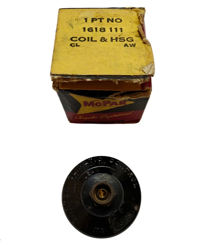 Dodge Carter 1954-1959 bobina obturadora de carburador y carcasa 6 cilindros 1618111 nuevo en stock Foto 2 de 4