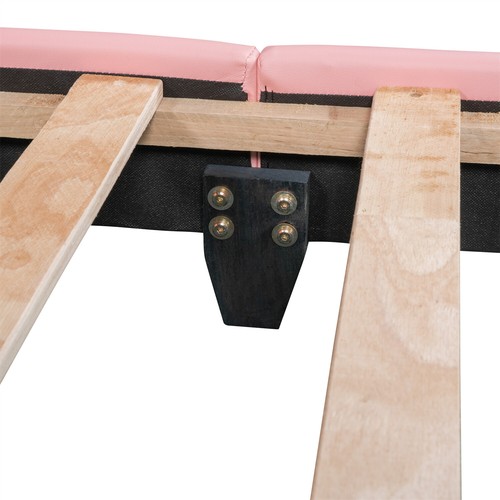 Twin/Full Size Bed Frame PU Leather Upholstered Platform Bed with Headboard US - Picture 73 of 84
