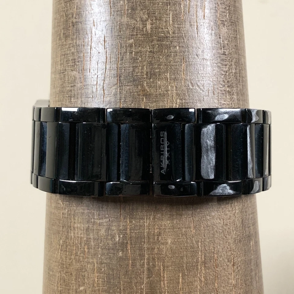 Reloj Akribos XXIV Hombre AK736BU Moda Tono Negro Cuarzo Analógico 54mm 7 3/4" Foto 3 de 4