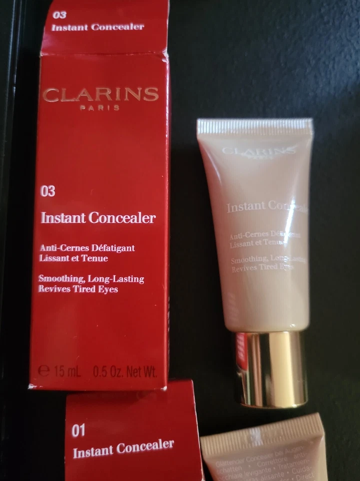 CLARINS 即时遮瑕膏,Revives Tired Eyes,0.5 盎司,全新带盒可选遮瑕膏 — 第 4/4 张图片