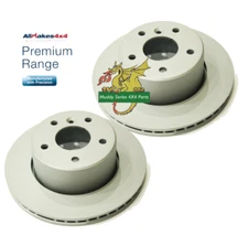 Allmakes PR2 Coated Land Rover Discovery 2 Front Brake Discs Vented SDB000380